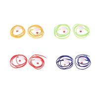 Healeved Lacets Lumineux LED Jaunes 10 LED Intégrées et 4 Modes Clignotants, Lavables, pour Escalade et Hip-hop, 1 Paire de Lacets Éclatants