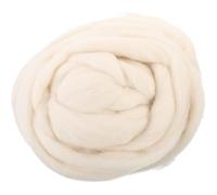 Healeved Laine à Feutrer Blanche Super Douce de 200g pour Feutrage à Sec et Tissage, Matériau Polyvalent pour Débutants et Garçon et Filles