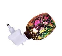 Healeved Lampe Aromatique Décorative 3D Multicolore en Verre Soufflé à la Main Brûleur d'Arômes sans Fumée pour Cire ou Huile Essentielle Adaptée pour Chambre à Coucher et Salon