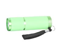 Healeved Lampe de Poche UV 9 LED Violette Compacte Verte Outil d'Identification d'Argenté Portable Lampe de Séchage pour Vernis à Ongles Usage Bijouterie et Maison