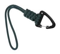 Healeved Lanière Tressée Multifonctionnelle en Polyester Militaire avec Mousqueton, Dragonne Porte-clés Poignet Pratique pour Clés, Téléphone et Activités Plein Air, 1 Pièce Vert Armée