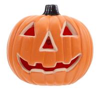 Healeved Lanterne Citrouille Halloween LED Décor Lumineux pour Table Jardin Allée Figurine Jack-o Plastique pour Fête Automne