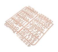 Healeved Lettres et Symboles en Plastique Doré pour Tableau D’Affichage en Feutrine Kit Complet de Lettres Chiffres et Symboles Accessoires Magnétiques pour Maison École et Bureau