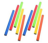Healeved Lot de 10 Bâtons de Relais en Plastique Multicolores pour Course de Relais Scolaire, Surface Antidérapante, Taille Standard, Outil de Compétition pour Garçon et Filles
