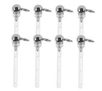 Healeved Lot De 10 Boucles D'Oreilles Transparentes Pour Le Travail Le Sport Le Perçage D'Oreilles En Résine Transparente