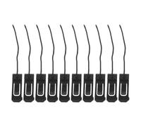 Healeved Lot de 10 Boucles pour aileron de Surf, Accessoire de Fixation pour aileron, Clip de Fixation pour Planche de Surf/Longboard en Nylon Noir, Boucles de Verrouillage pour arrière.