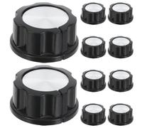 Healeved Lot de 10 boutons de commande de rechange pour four : bouton à axe en D de 6 mm pour friteuse à air chaud, autocuiseur, cuisinière et barbecue - Accessoire indispensable pour appareils de