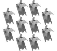 Healeved Lot de 10 Crochets de Serrage pour Étagère de Congélateur en Acier Inoxydable 304 Épaisseur 15 MM Support Compact et Robuste pour Réfrigérateur et Glacière Fixation Sécurisée