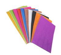 Healeved Lot de 10 Feuilles de Papier Éponge Pailleté Adhésif Papier de Couleur Fait Main Format Moyen pour DIY Scrapbooking Emballage Présent et Activités Créatives Enfantines