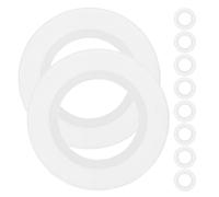 Healeved Lot de 10 Joints D’étanchéité en Silicone pour Bonde de Lavabo, Anneaux de Garniture 20x36x3 Mm, Compatibles Clapet Poussoir, Joint de Crépine D’évier Anti-fuite pour Salle de