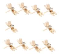 Healeved Lot De 10 Magnifiques Pinces À Cheveux En Forme De Libellule Accessoires Pour Cheveux Style Festival Artisanat Exquis