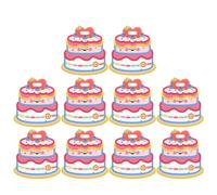 Healeved Lot de 10 Paquet Présents pour Anniversaire D’Garçon et Filles 23 X 10 CM en Plastique Transparent avec Poignée et Fond Plat Refermables pour Friandises et Goûters à L’École ou