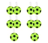 Healeved Lot de 10 Porte-clés Réfléchissants en Pvc Jaune pour Vélo et Paquet à Dos, Ornement Suspendu Lumineux et Facile à Repérer pour Activités en Plein Air