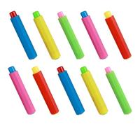 Healeved Lot de 10 Porte-Craies en Plastique PP Réglables Pince à Craie Colorée 5 Couleurs Mélangées Support Pratique pour Enseignants École et Bureau Manchon à Craie pour Écriture