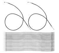 Healeved Lot de 100 Cordons Élastiques Barbelés Noirs 15 MM avec Boucles Métalliques Sangles Ajustables pour Masques Faciaux Loisirs Créatifs et Reliure Maintien Sécurisé et Polyvalent