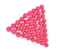 Healeved Lot de 100 de Tennis de Table Numérotées 1-100 en Polypropylène Rouge 4 CM Pong Imprimées pour Décoration Jeux de Fête et Beer Pong et Faciles à Reconnaître