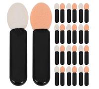 Healeved Lot de 100 mini pinceaux applicateurs pour fards à paupières - Outil de maquillage multifonction noir pour fards à paupières - Petit pinceau pour un mélange précis du maquillage