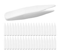 Healeved Lot De 100 Mini Pinces À Épiler En Plastique Pour Lentilles De Contact Outil De Maquillage Pince À Épiler Pour Double Paupière Blanc