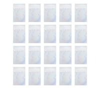Healeved Lot de 100 Pochettes à Bijoux Auto-Scellantes 85X130 MM en Film Composite Résistant à L’Oxydation Fermeture Éclair Facile Paquet de Rangement Transparents pour Colliers