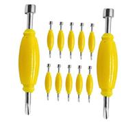 Healeved Lot de 12 Petits Tournevis Double Extrémité pour Skateboard à Doigts, Outils en Métal pour Réparation et Ajustement Facile Chez Soi