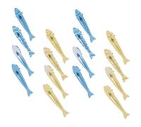 Healeved Lot de 16 Mini Pinces à Cheveux en Alliage Motif Poisson 4 Cm pour Filles Barrette Latérale Douce sans Traces Usage Quotidien et Coiffure Élégante