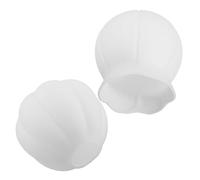 Healeved Lot de 2 Abat-Jour en Verre Soufflé Forme Fleur de Lotus 140X150Mm et 150Mm Ouverture 42 CM Couleur Lait Blanc Compatible Lampes Suspendues et Appliques Murales Éclairage