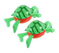 Healeved Lot de 2 Ballons Tortues Gonflables en PVC Décoration Extérieure de Fête Aquatique Jouets Gonflables Légers et Portables pour Piscine et Jardin Accessoires de Fête D’Été
