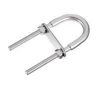 Healeved Lot de 2 Boulons en U en Acier Inoxydable 304 M6 X 90 MM Accessoires de Quincaillerie Résistants Corrosion pour Fixation Marine Plomberie et Usage Extérieur