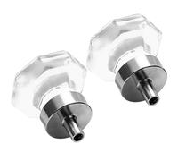 Healeved Lot de 2 Boutons de Tiroir de Commode Octogonaux en Cristal Artificiel Transparent pour Armoires et Placards, pour Rénover Votre Maison