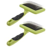 Healeved Lot de 2 Brosses à Carder en Plastique pour Feutrage à L'Aiguille Outils Manuels pour Feutrer la Laine Brosse à Main pour Travaux d'Artisanat et Couture Accessoires de Feutrage