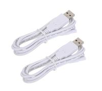 Healeved Lot de 2 câbles de chargement USB de rechange de 1,24 m, câble de chargement USB universel à double noyau en cuivre, câble d'alimentation à extrémité en forme de huit pour