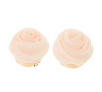 Healeved Lot de 2 cache-boutons en forme de rose : élégants accessoires pour boutons de manchette, pour vêtements, décorations de bijoux pour fêtes d'affaires