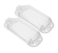 Healeved Lot de 2 Cache-Interrupteurs Muraux Transparents Étanches Protection Murale pour Interrupteur à Bascule Résistant aux Chocs Adapté aux Cuisines et Salles de Bains Plaque de