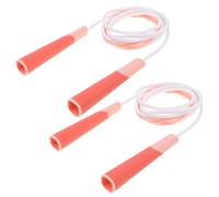 Healeved Lot de 2 Cordes à Sauter pour Garçon et Filles Ajustables 280 CM en ABS Léger Rose Coupe-Vent Corde à Sauter Professionnelle pour Filles - Activité Sportive Extérieure et