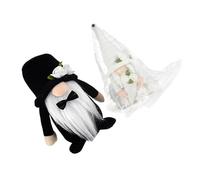 Healeved Lot de 2 Décorations de Mariage GNOME en Tissu et Coton PP, Ornement de Nain Créatif, Présent pour Mariés, Décoration de Table Intérieure Élégante