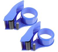 Healeved Lot de 2 Dévidoirs Coupe-Ruban Adhésif Portables Transparents Légers et Compacts Outil Pratique pour Emballage et Scellage en Entrepôt Distribution Facile du Couleur Aléatoire