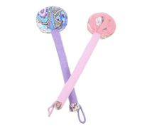 Healeved Lot de 2 Marteaux de Massage Manuel en Tissu aux Herbes D’absinthe, 31 Cm, Couleurs Pêche et Violet, Portable pour Massage Corporel à Domicile et Soulagement Musculaire