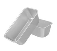 Healeved Lot de 2 Moules à Dessert Rectangulaires en Alliage D'aluminium Antiadhésifs, Résistants à Haute Température et Faciles à Nettoyer, Dîners en Famille