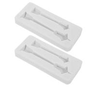 Healeved Lot de 2 Moules en Silicone de Noël Forme Lampadaire Résistants à Haute Température Polyvalents pour Pâtisserie Bougies Pilier Chocolat et Loisirs Créatifs Démoulage Facile