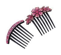 Healeved Lot De 2 Pinces À Cheveux Pour Femmes Peigne En Strass Fourchette Antidérapante