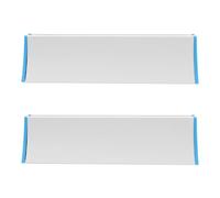 Healeved Lot de 2 Pinces de Fixation en Alliage D’Aluminium Blanc pour Panneau de Séparation de Bureau Jusqu’À 9 MM Clip Mobile pour Écran Anti-Éternuements Support Pratique pour Espace