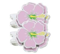 Healeved Lot de 2 Pinces Magnétiques pour Chapeau de Golf en Alliage Résistant Accessoire Décoratif Violet Marqueur de Balle Golf Portable et Solide