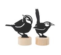 Healeved Lot de 2 Pinces Porte-Mémo en Fer Décoratives de Petits Oiseaux Support Photo Stable pour Bureau Restaurant et Maison Clips Mémo Multifonctions pour Notes et Cartes de Visite