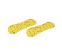 Healeved Lot de 2 Planches D'entraînement Main-pied en Eva Jaune Antidérapantes et Légères pour Garçon et Filles, Jouets D'équilibre Extérieurs pour Exercices de Coordination Motrice