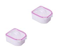 Healeved Lot De 2 Plateaux à Outils De Manucure Bols De Trempage Pour Nail Art Dissolvant Pour Vernis à Pour Salon Et Maison 2 Pièces