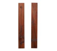 Healeved Lot de 2 Presse-Papiers en Bois Rouge Calligraphiques et Décoratifs Dimensions Moyennes Adaptés à la Papeterie et à la Peinture Accessoires Traditionnels pour Bureau et