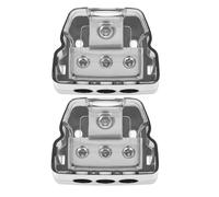 Healeved Lot de 2 Répartiteurs de Ligne pour Amplificateur Audio de Voiture Boîtiers de Distribution D’Alimentation 1 Entrée 3 Sorties Compatibles Avec Plusieurs Véhicules Accessoires