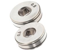 Healeved Lot de 2 Rouleaux d'Alimentation pour Machine à Souder Alimentation à Rouleaux 06/08 MM en Alliage d'Acier Pièces d'Équipement pour Soudeuse à Dévidoir Accessoires pour