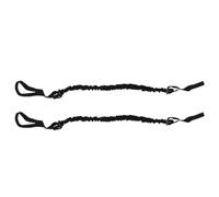 Healeved Lot de 2 Sangles Élastiques Noires pour Roue Abdominale Bande de Fitness en Latex Résistante Entraînement à Domicile et Renforcement Musculaire Complet du Corps