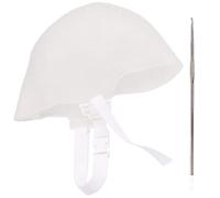 Healeved Lot de 2 sets de Bonnets de Teinture pour Cheveux en Silicone Aiguilles Crochetées Imperméables Taille Unique Kit de Mise en Valeur des Cheveux pour Salon de Coiffure et Usage
